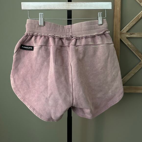 Alphalete Very Terry Rose Quartz Athletic Shorts Small - Picture 4 of 6